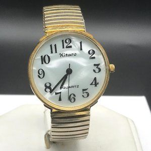 Kitaro Watch Gold Toned Quartz Ladies New Battery